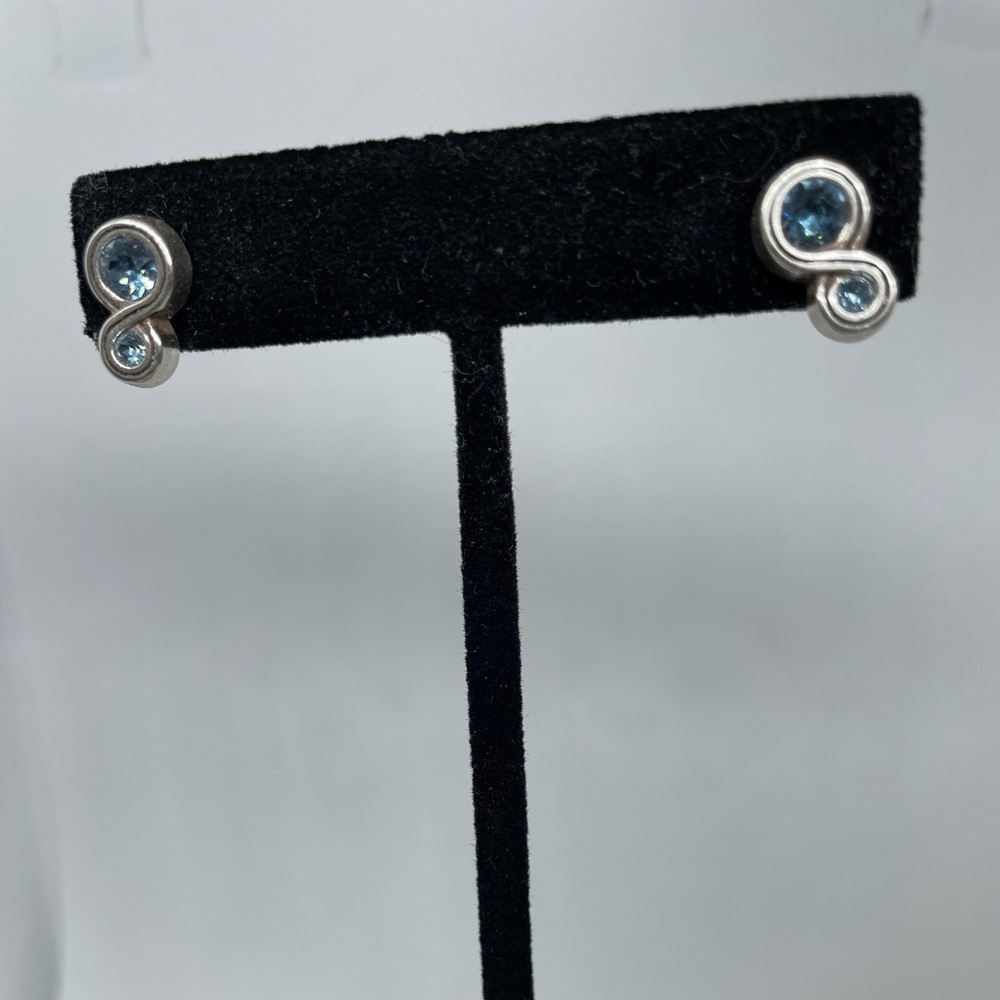 Brighton blue crystal earrings